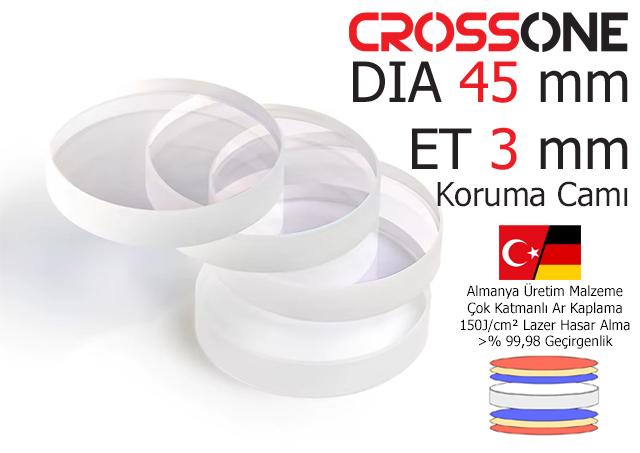 DIA45 mm ET3 mm 45x3 Koruma Camı