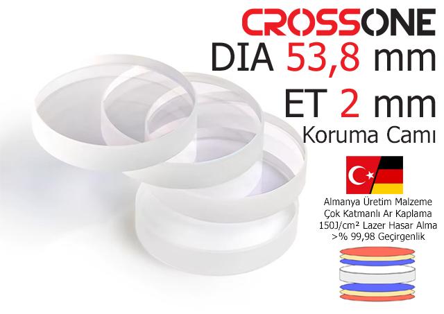 DIA53,8 mm ET2 mm 53,8x2 Koruma Camı